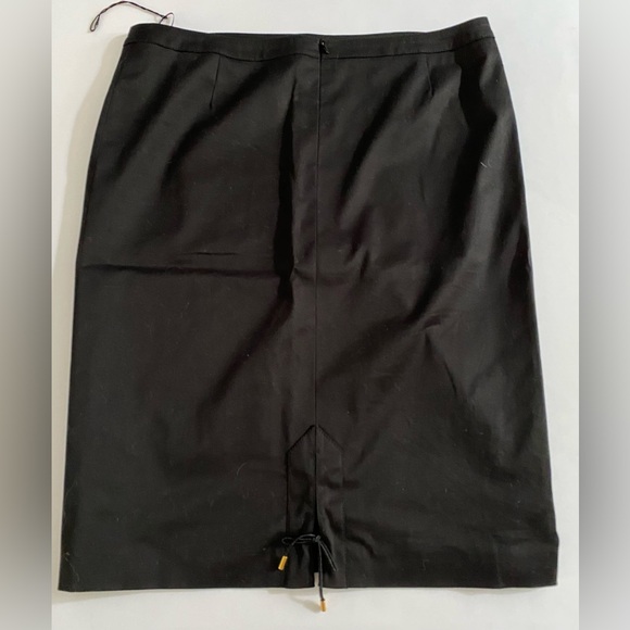 ESCADA Escada Skirt Black Pencil Cotton Skirt NWOT size Large size 44 - Picture 2 of 15